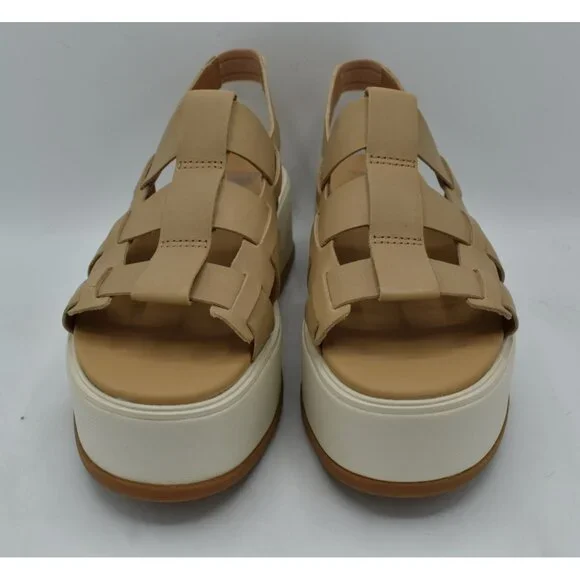 Sorel Womens Size 9 Dayspring Honest Beige Leather Slingback Sandals Shoes - Picture 3 of 14